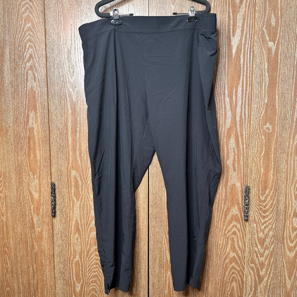 Eddie Bauer Ladies Traveler Pant XXL Black Stretch Lightweight Hiking 1669563